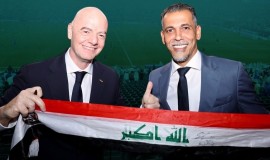 من مدرجات مونديال 2026.. رئيس الفيفا يشيد بيونس محمود ويتحدث عن العراق