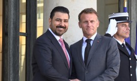 الرئيس الفرنسي يستقبل رئيس الحكومة علي الزيدي في قصر الإليزيه